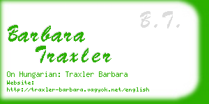 barbara traxler business card